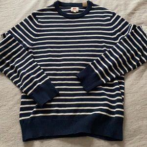 Navy with white stripe Levi’s sweater